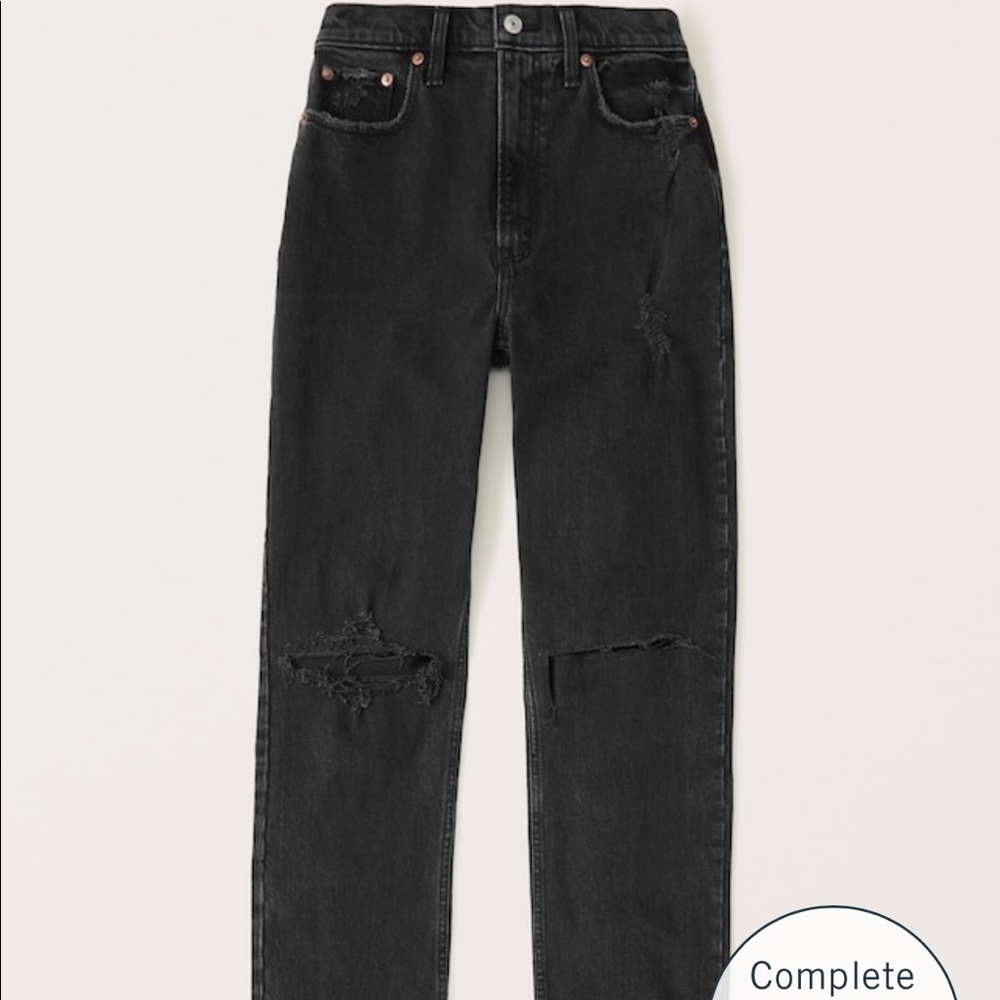 Abercrombie curve love 90s ultra high rise straight jean